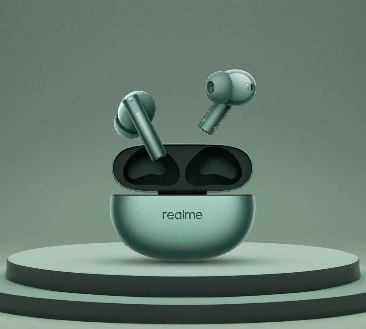 Обзор: Беспроводные наушники Realme Buds Air 6, зеленый