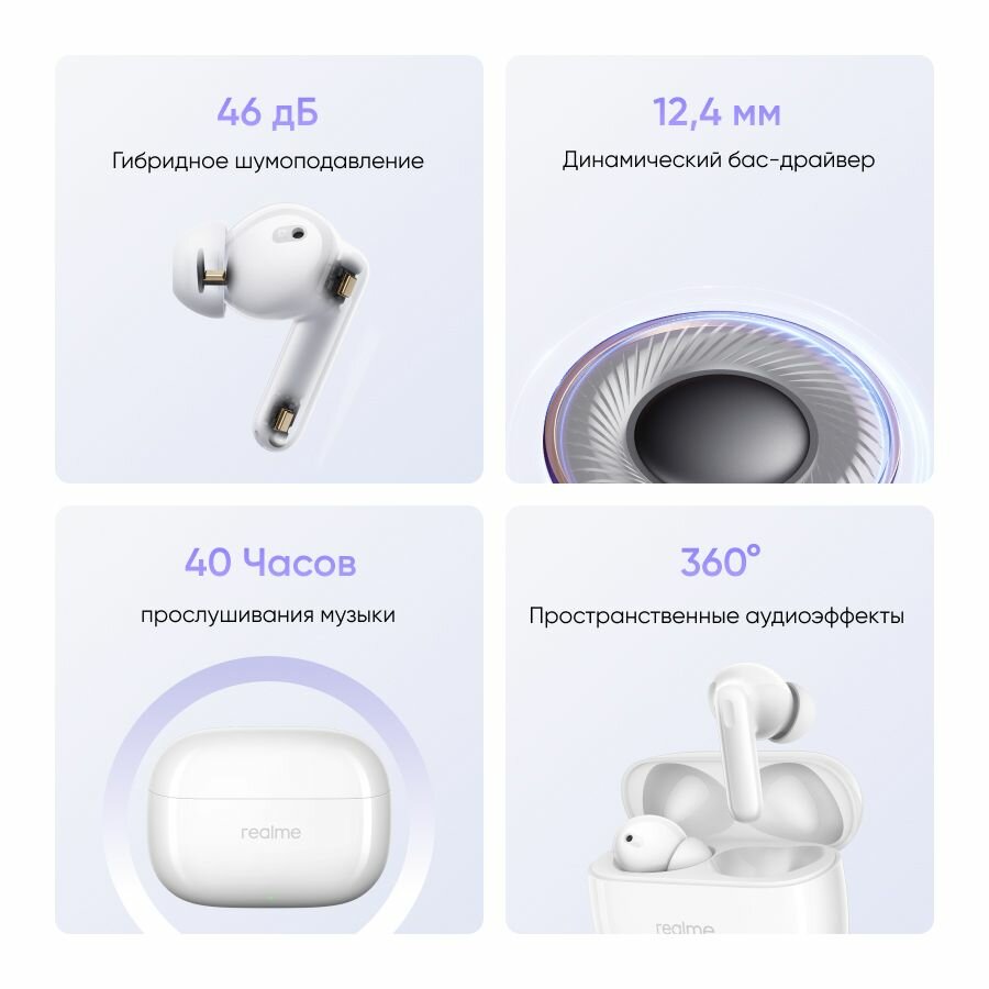 Обзор: Беспроводные наушники realme Buds T310 RMA2303, Черный