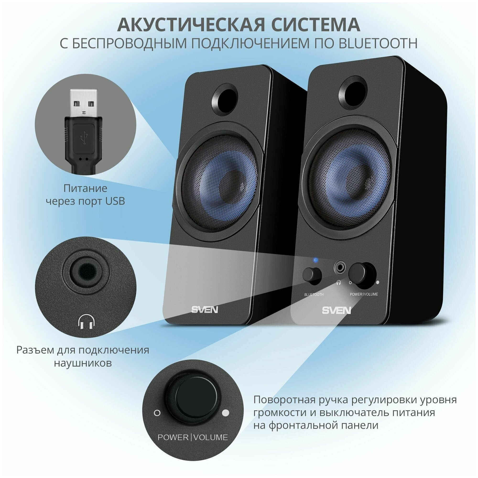 Обзор: Колонки Sven 431 Black (SV-016296)