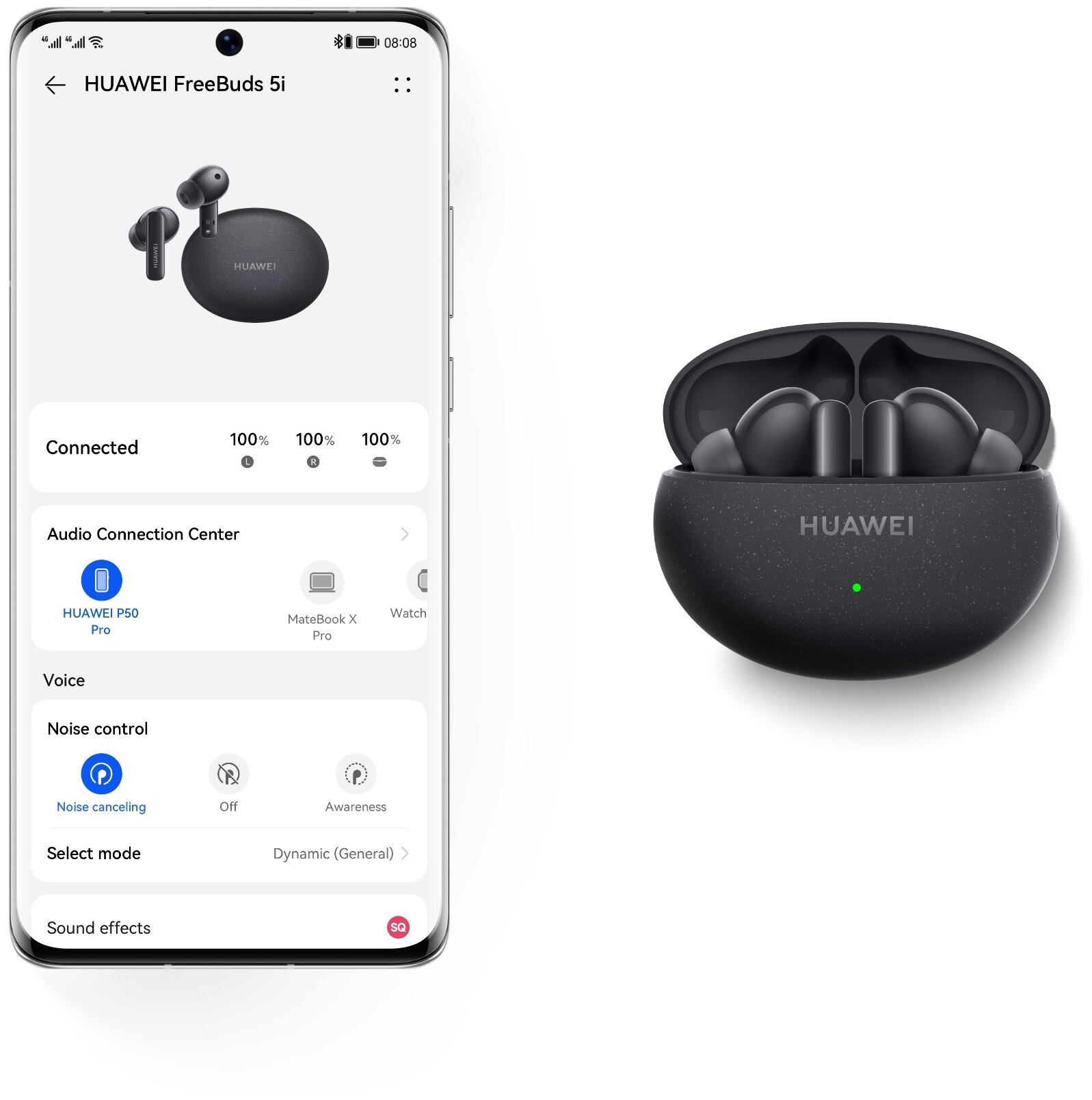 Обзор: Наушники True Wireless HUAWEI Freebuds 5i Nebula Black (T0014)
