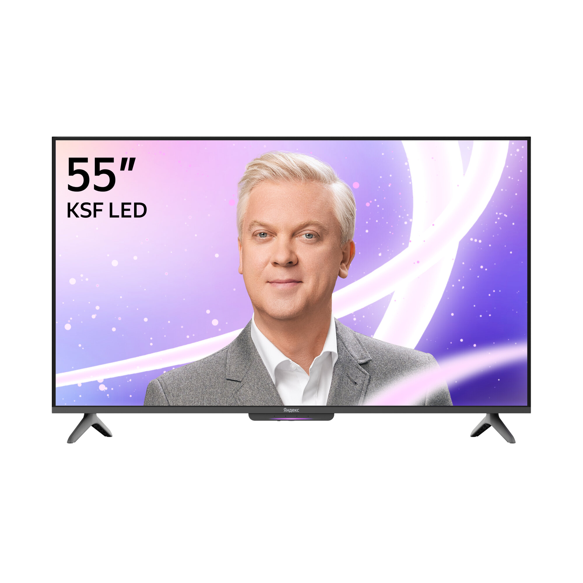 Обзор: Телевизор Яндекс ТВ Станция Бейсик с Алисой на YaGPT 55“ 4K UHD, LED